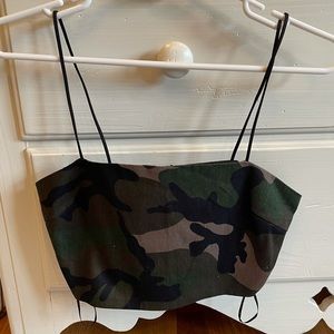 Camo crop top